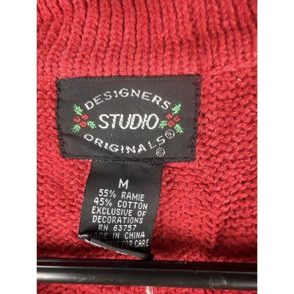 Designers Originals Studio Joy Christmas Sweater Vest M Stockings Whimsical - Picture 2 of 9